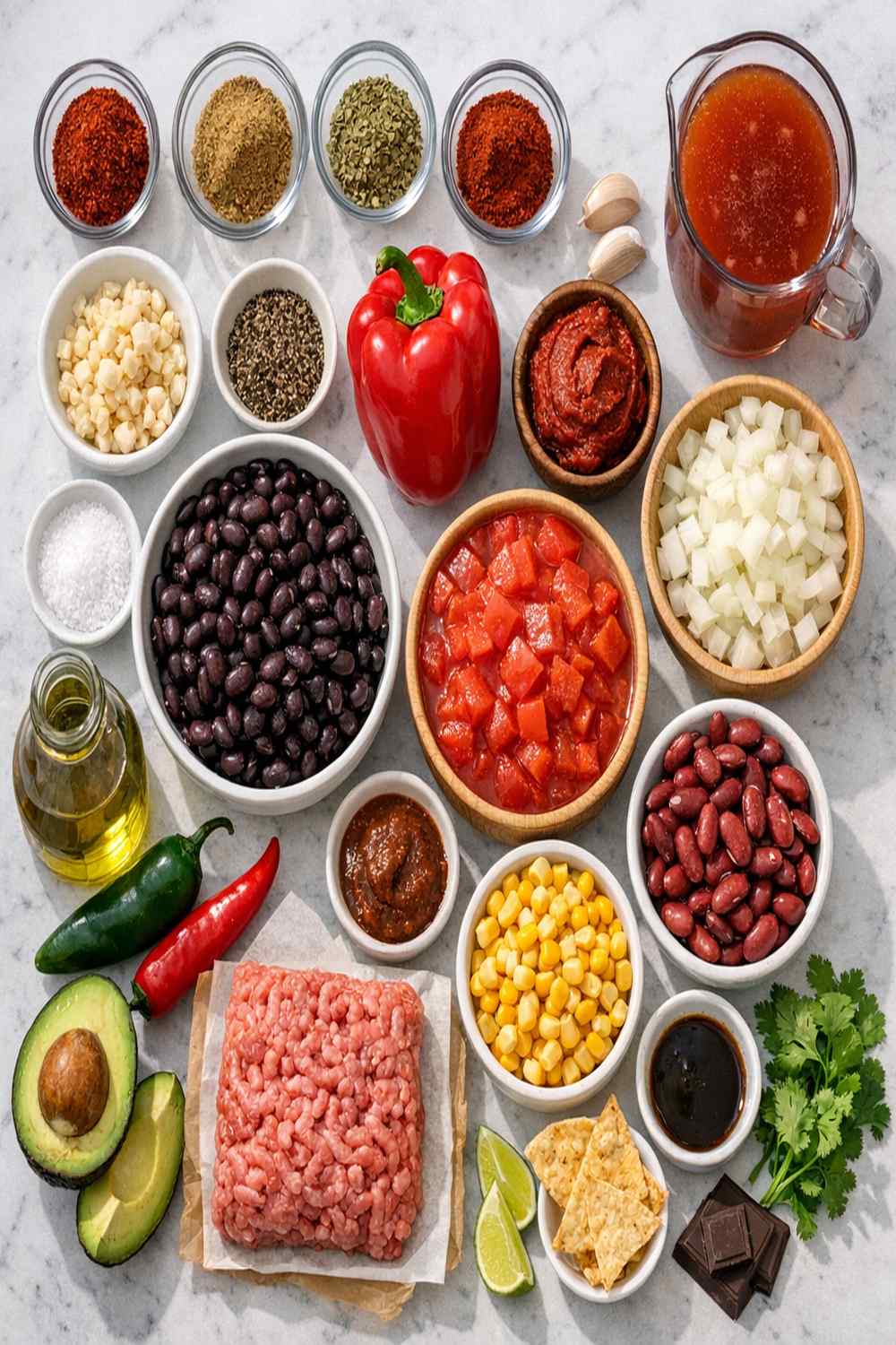 Black Bean Chili Recipe ingredients