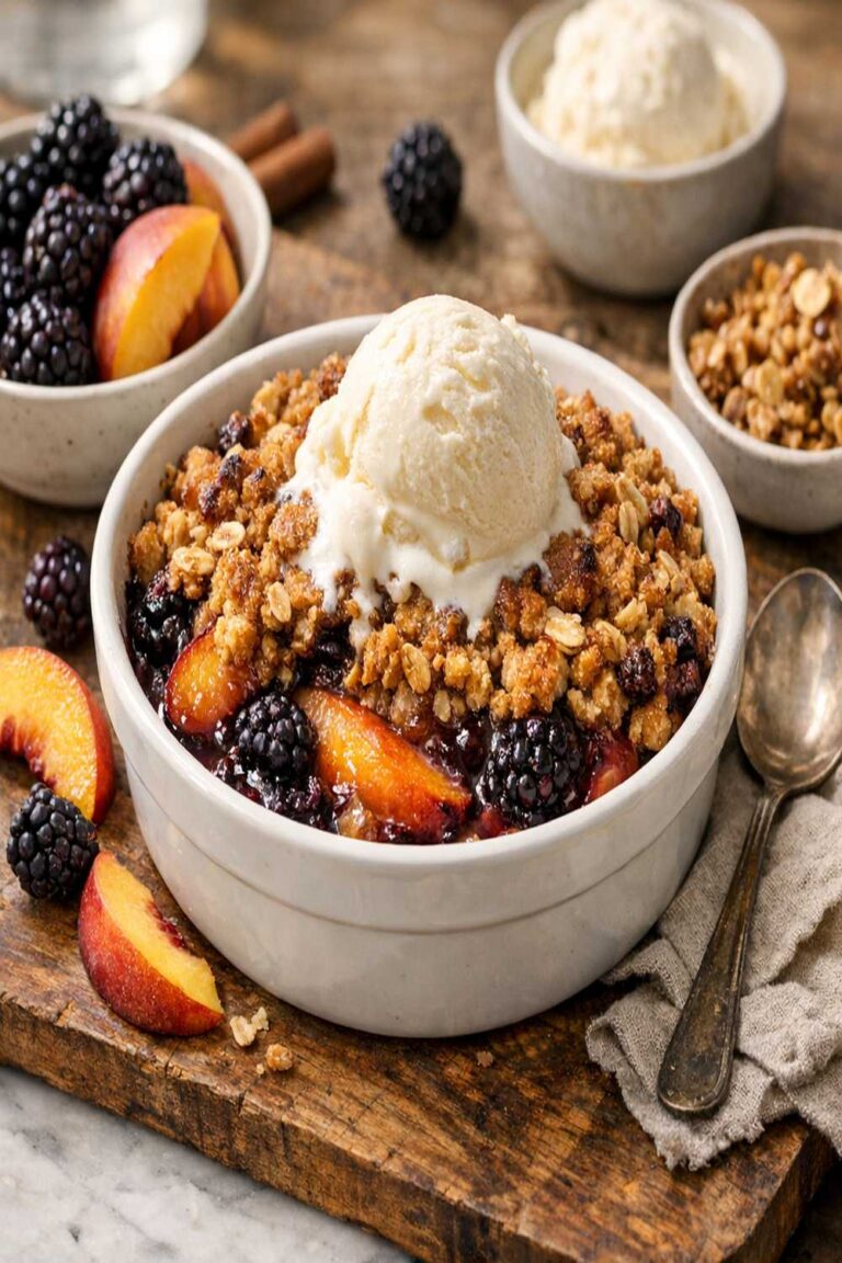 Blackberry Peach Crisp Recipe