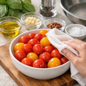 Blistered Tomato Recipe step 1