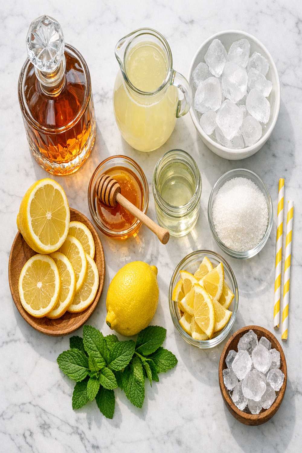 Bourbon Lemonade Recipe ingredients