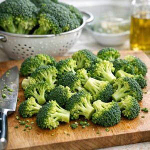 Broccoli Butter Recipe Festive Holiday step 1