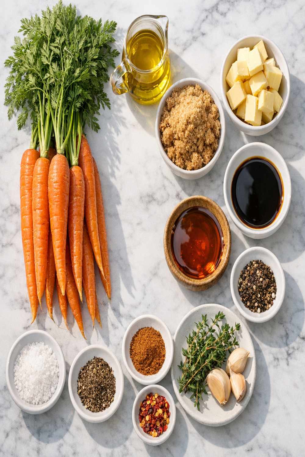 Brown Sugar Roasted Carrot Recipe ingredients