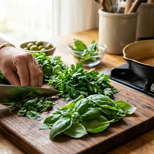 Step 2: Prepare Your Fresh Herbs and Aromatics