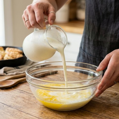Step 5: Create the Buttermilk-Butter Mixture