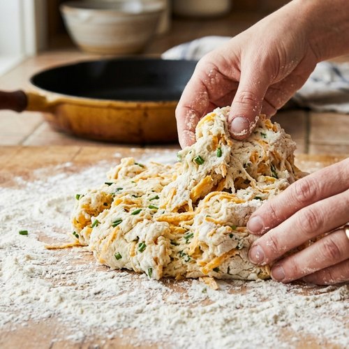 Step 7: Knead Your Dough Minimally