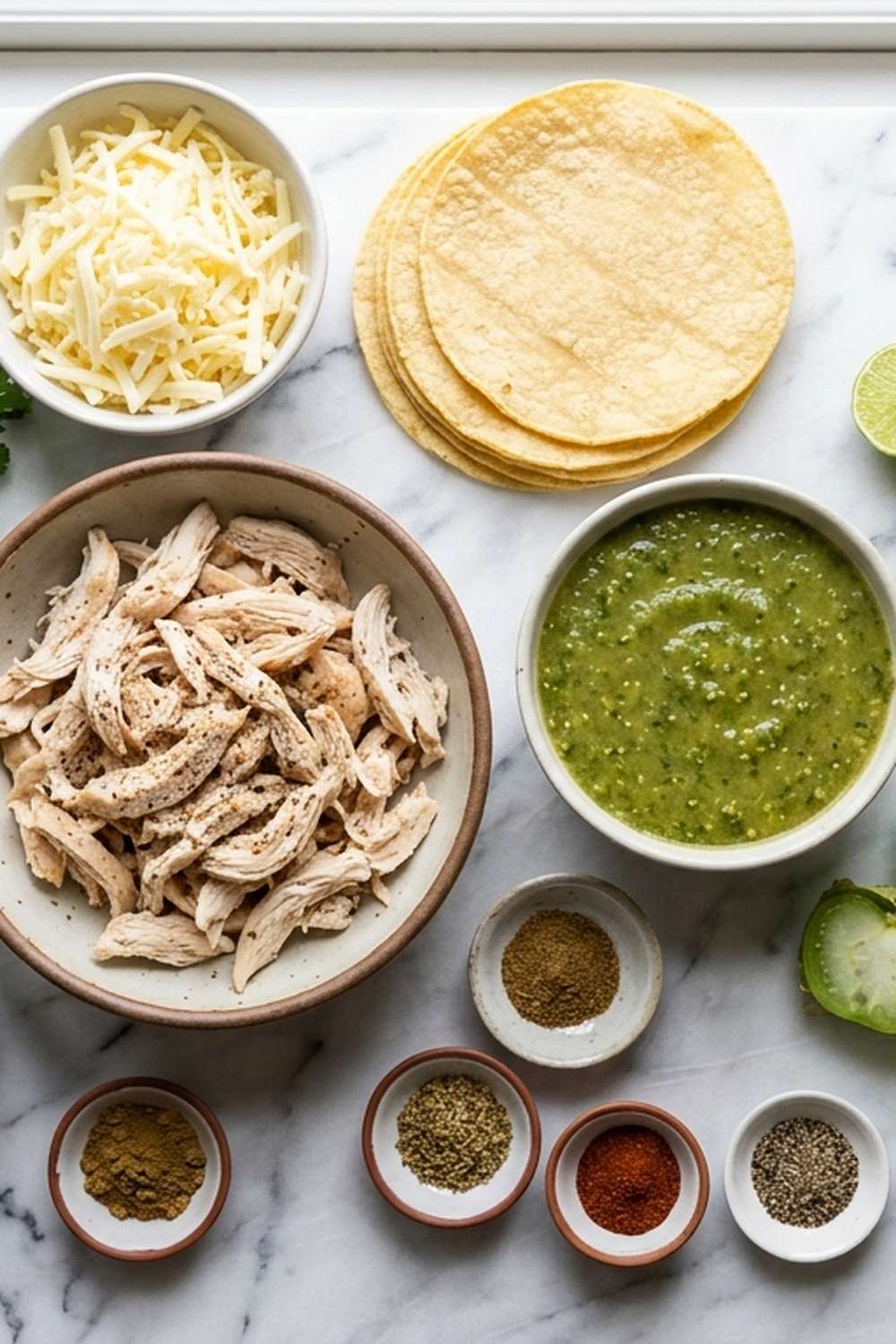 Chicken Enchilada Green Sauce Recipe ingredients