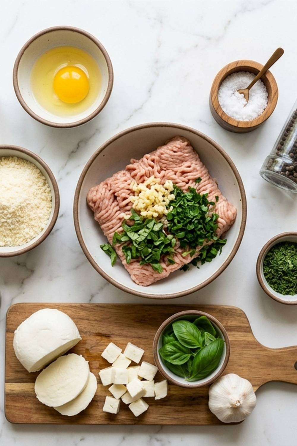 Chicken Parmesan Meatball Recipe ingredients