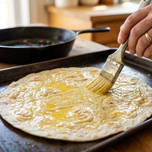Step 2: Butter Your Tortilla Generously